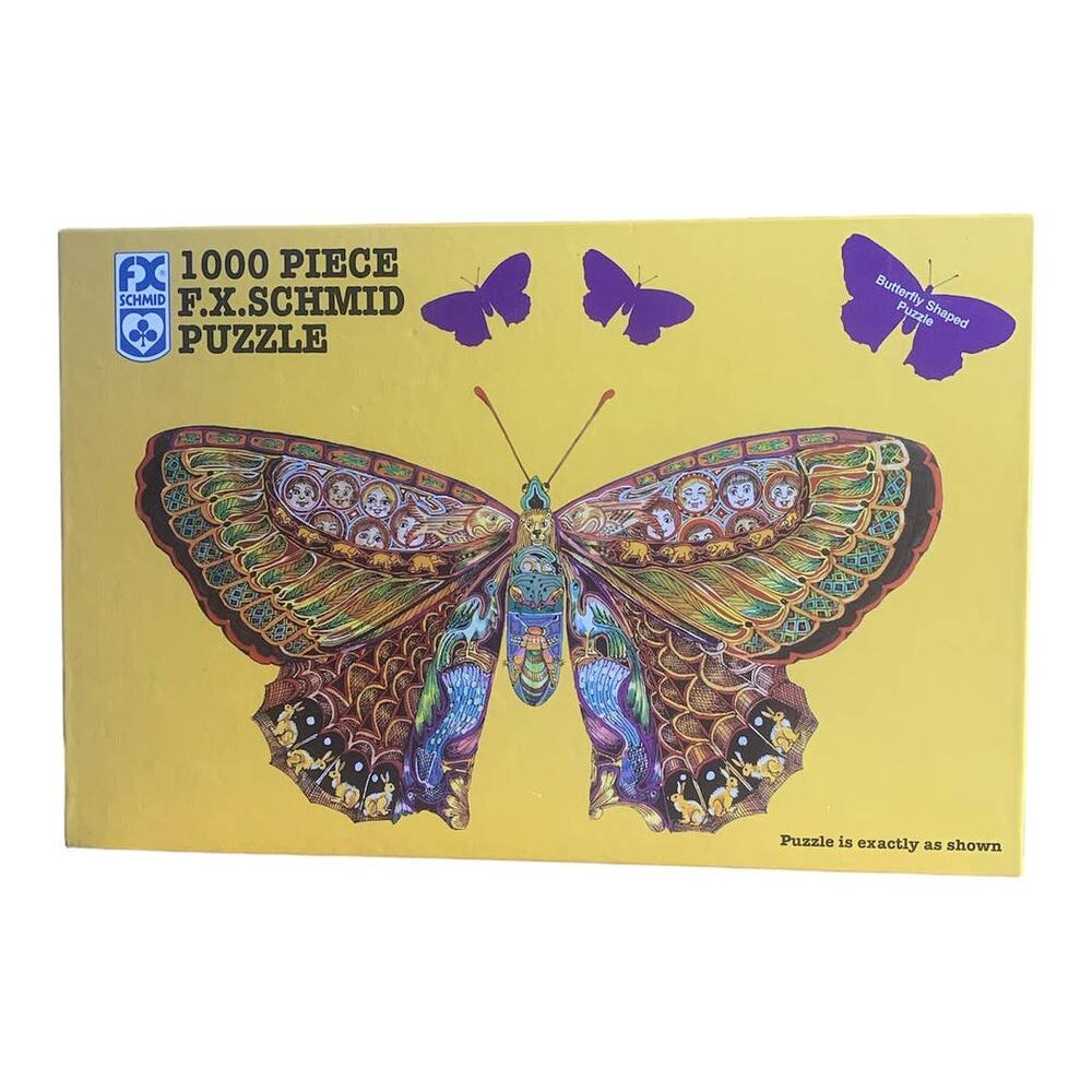 FX Schmid 1000 Piece Butterfly Shaped Jigsaw Puzzle